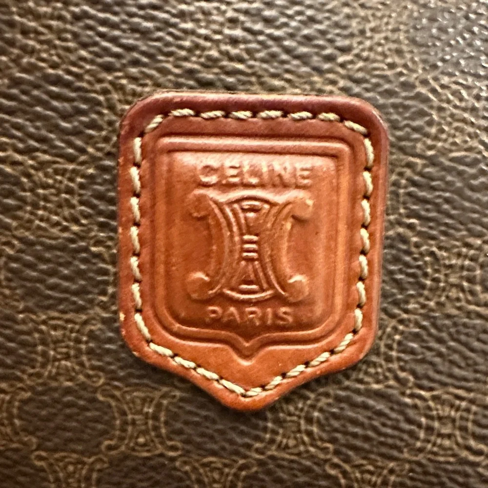 Celine Macadam Brown and Tan Leather Tote. Excellent condition! - Picture 2 of 13